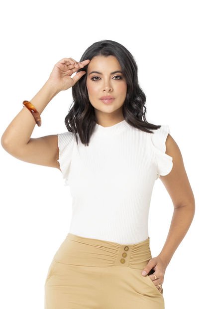 Camiseta Mujer Marfil Mp 6599