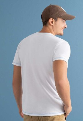 Camiseta Hombre Blanco Mp 112554