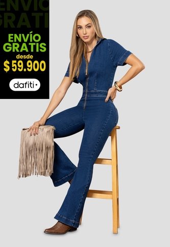 Enterizo Largo Mujer Azul Medio Mp 112371 MP