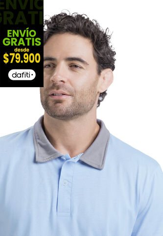 Polo Masculino Azul Claro Mp 3354 MP