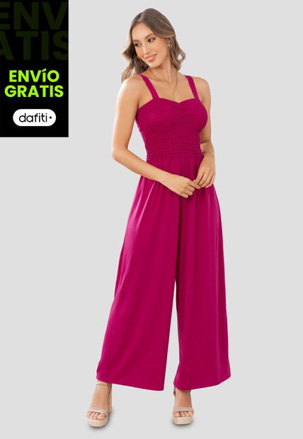 Enterizo Largo Mujer Fucsia Mp 1064