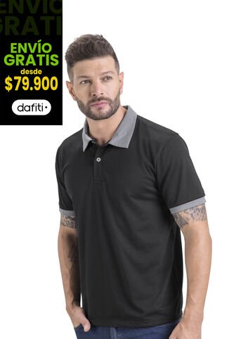 Polo Masculino Negro Mp 3354 MP