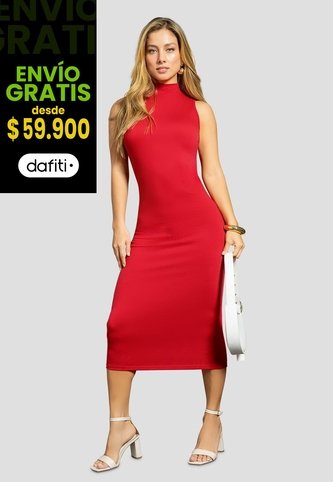 Vestido Largo Mujer Rojo Mp 1786 MP