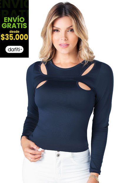 Camibuzo Mujer Azul Mp 88831
