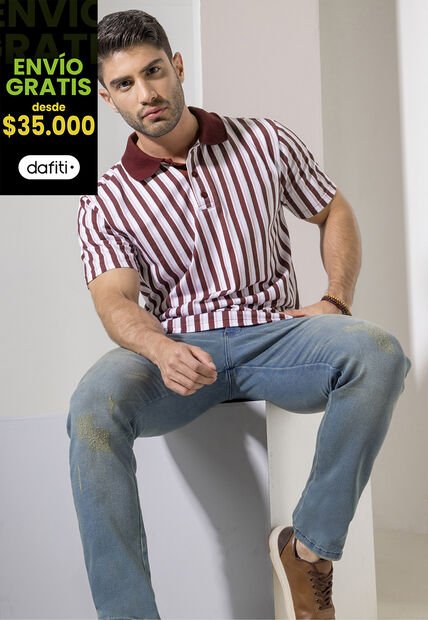 Polo Hombre Estampado Mp 1864