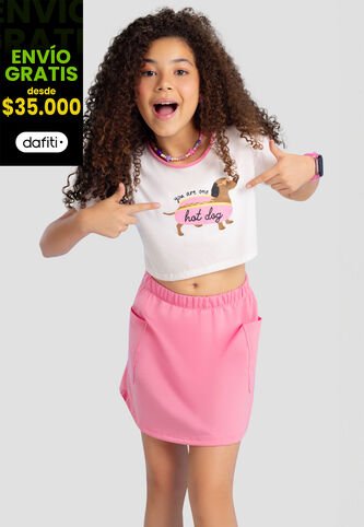 Conjunto Niñas Infantil Rosa Mp 101508 MP