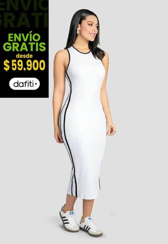 Vestido Largo Mujer Blanco Mp 111776 MP