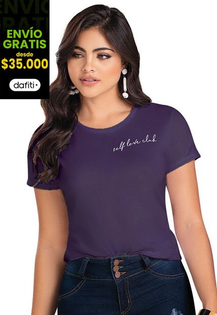 Camiseta Berenjena 96668