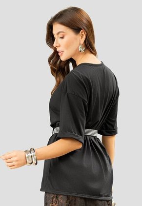 Camiseta Mujer Negro Mp 110679