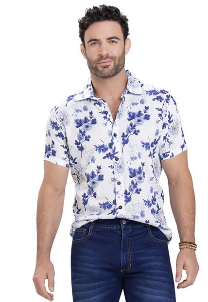 Camisa Hombre Blanco Mp 9969
