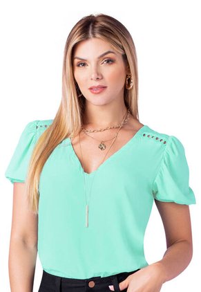 Blusa Mujer Verde Mp 89725