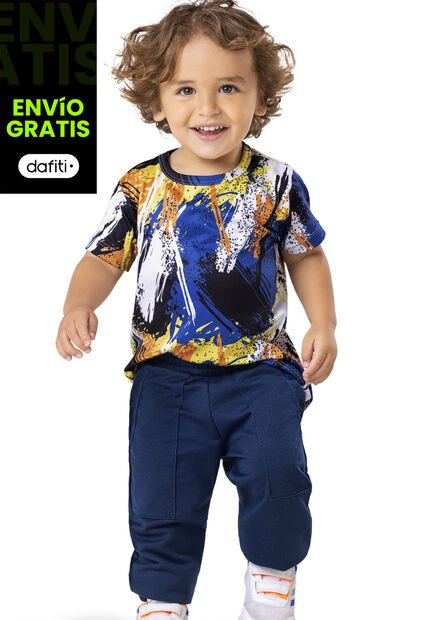 Conjunto Infantil Niño Azul Mp 5699