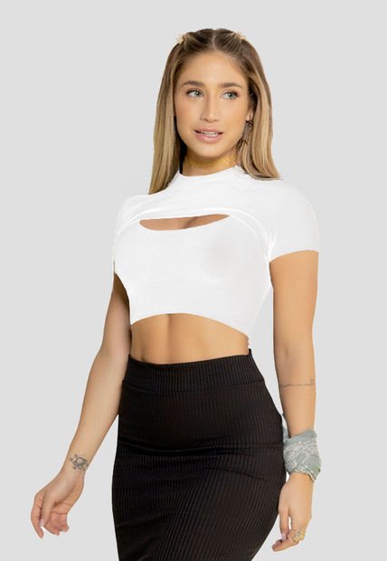Blusa Mujer Blanco Mp 88395