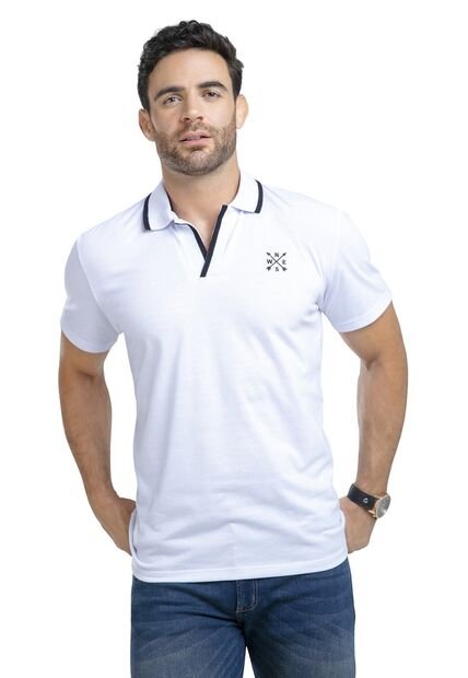 Polo Hombre Blanco Mp 87630