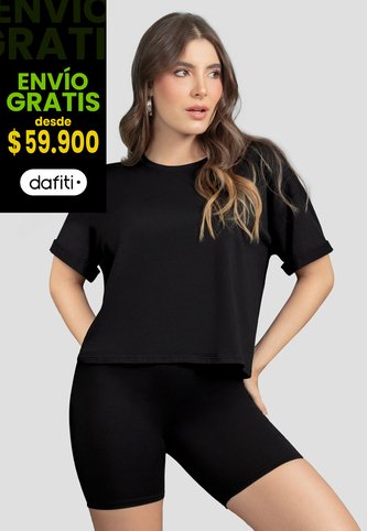 Conjunto Mujer Negro Mp 110978 MP