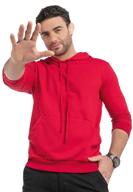 Buzo Hombre Rojo Mp 89754