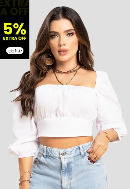 Blusa Mujer Blanco Mp 104371