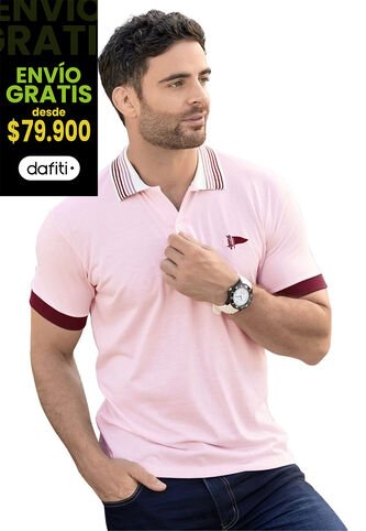Polo Hombre Rosado Mp 87618 MP