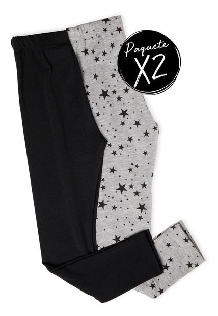 Legging Paq X2 Infantil Femenino Bicolor Mp 77952
