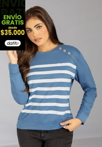 Buzo Mujer Azul Indigo Mp 113077 MP