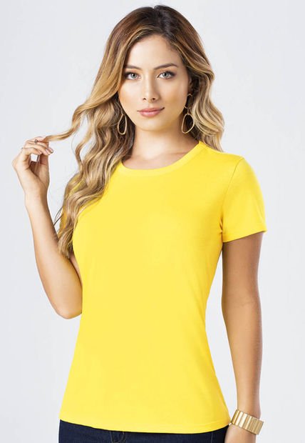 Camiseta Mujer Amarillo Mp 82961