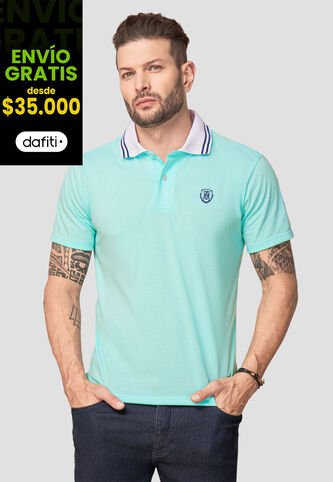 Polo Hombre Verde Mp 92818 MP