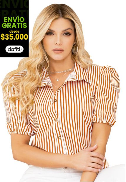 Camisa Adulto Naranjada Mp 92946