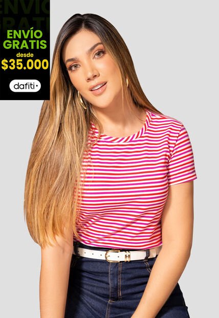 Camiseta Mujer Estampado Mp 112331