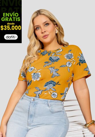 Camiseta Mujer Estampado Mp 112254 MP