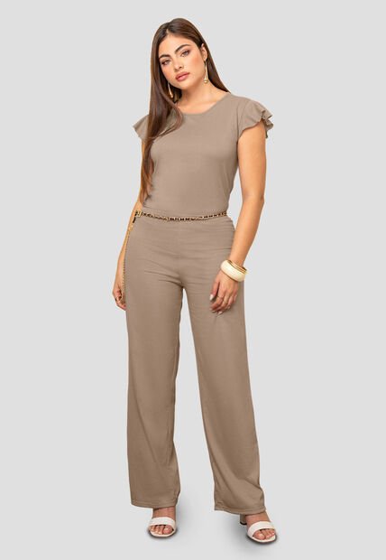 Enterizo Largo Mujer Café Pardo Mp 5812