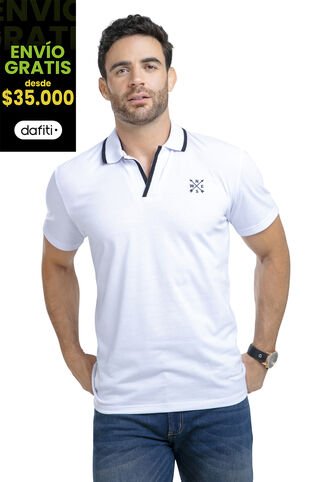 Polo Hombre Blanco Mp 87630 MP