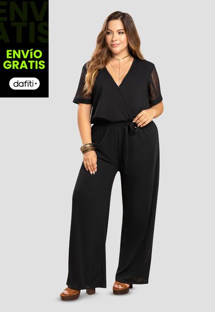 Enterizo Largo Mujer Negro Mp 104023