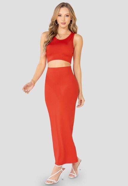 Conjunto Mujer Rojo Mp 100225