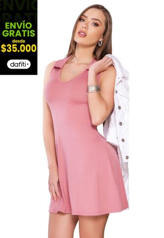 Vestido Corto Mujer Rosa Mp 16860 MP