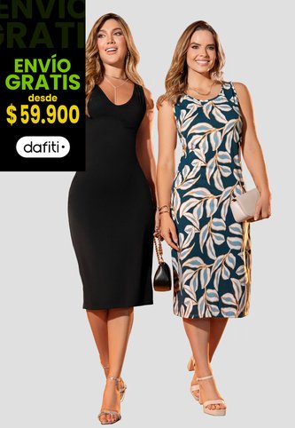 Vestido Paq X2 Mujer Bicolor Mp 105811 MP