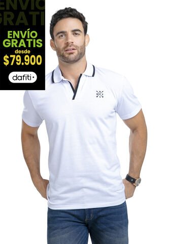 Polo Hombre Blanco Mp 87630 MP