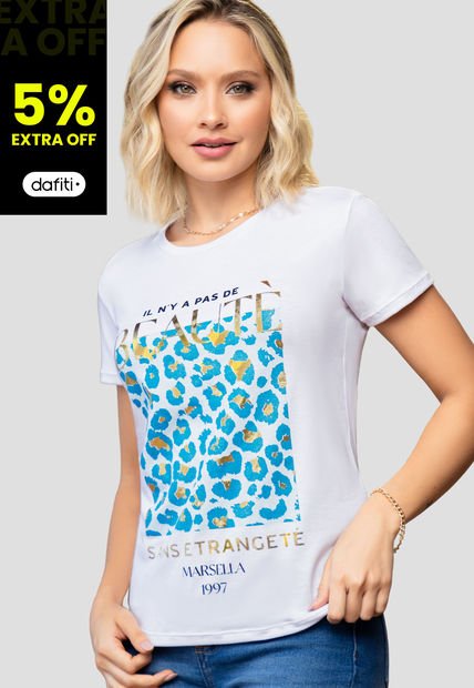 Camiseta Mujer Blanco Mp 104416