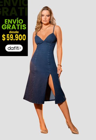 Vestido Mujer Azul Oscuro Mp 105530 MP