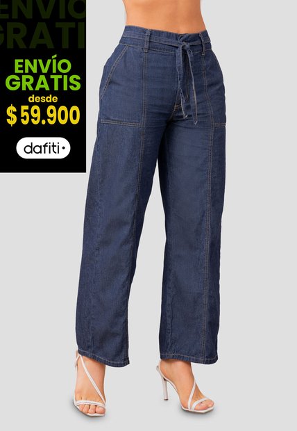 Pantalón Mujer Azul Mp 105055