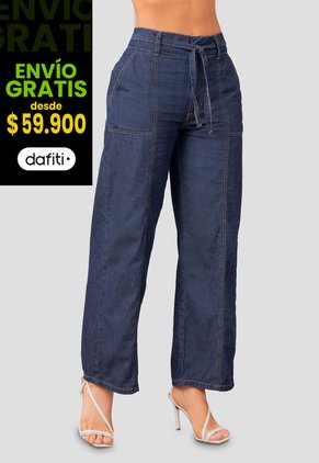 Pantalón Mujer Azul Mp 105055