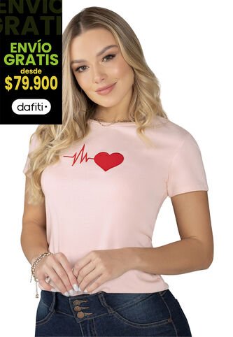 Camiseta Mujer Palo De Rosa Mp 5127 MP