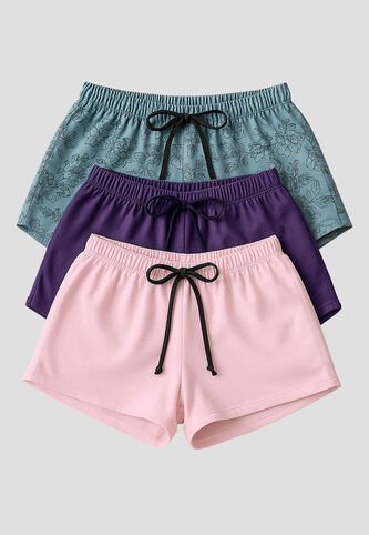 Short Paq X3 Mujer Multicolor Mp 113430 MP