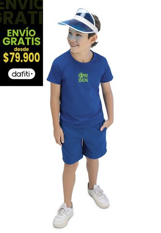 Conjunto Infantil Azul Cobalto Mp 96609 MP