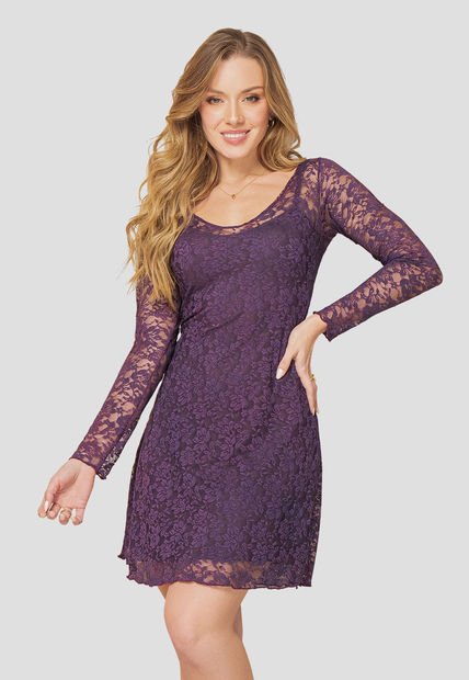 Vestido Corto Mujer Vinotinto Mp 106982