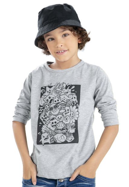 Camibuzo Infantil Niño Gris Mp 9781