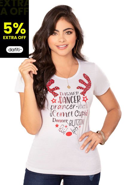 Camiseta Mujer Blanco Mp 87557