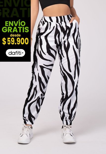 Pantalón Mujer Animal-Print Mp 103332