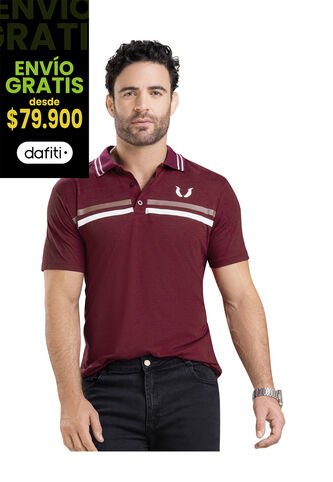 Polo Hombre Vinotinto Mp 90923 MP
