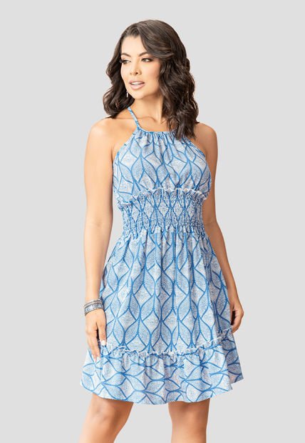Vestido Corto Mujer Estampado Mp 107486