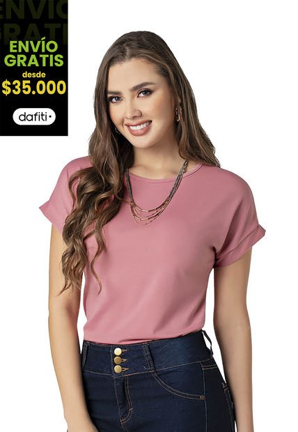 Camiseta Mujer Palo De Rosa Mp 9676
